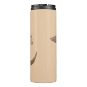 Funny armadillo Happy Cartoon Illustration Thermosbecher (Rückseite)