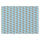 Funny armadillo Happy Cartoon Illustration Tischdecke (Vorderseite (Horizontal))