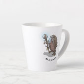 Funny Armadillo Milk & Two Sugar Hypnotic Cartoon Milchtasse (Rechte Ecke)