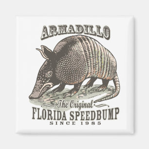 Funny Armadillo Speedbumps von Mudge Studios Magnet