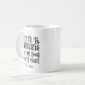 Funny Arr Pirate Kaffeetasse (Vorderseite Links)
