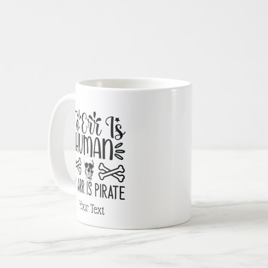 Funny Arr Pirate Kaffeetasse (Vorderseite Links)