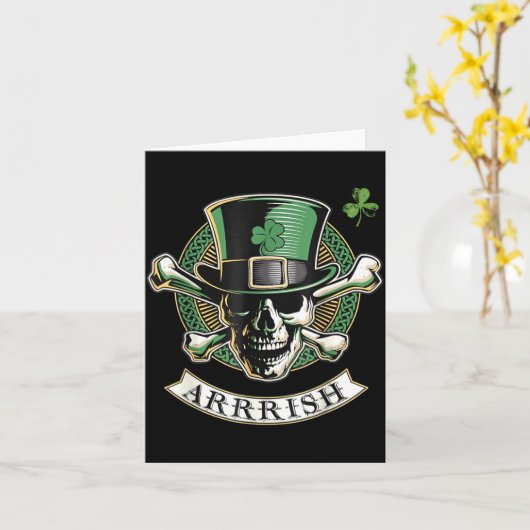 Funny Arrish Irish Rate St Patricks Day Rate Men G Karte (Gelbe Blume)
