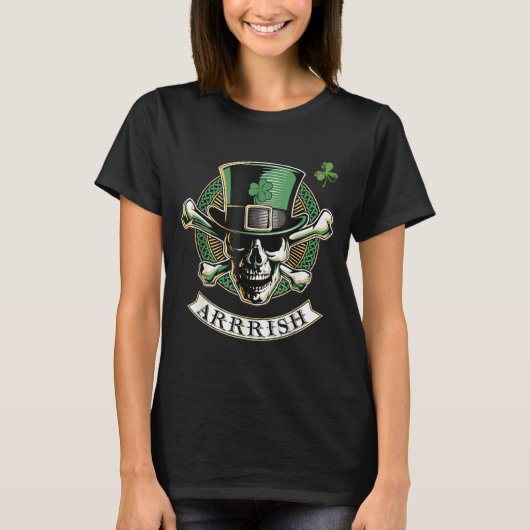 Funny Arrish Irish Rate St Patricks Day Rate Men G T-Shirt (Vorderseite)