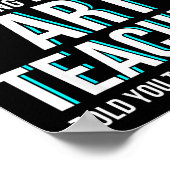 Funny Art Teacher Shirt - If At First You Don't Su Poster (Ecke)