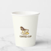 Funny Artist Coffee Cup Design für Kaffeeliebhaber Pappbecher (Vorderseite)