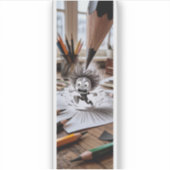 Funny Artist Deadline Panic Aufkleber (Vorderseite)