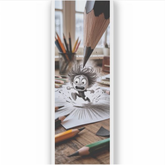 Funny Artist Deadline Panic Aufkleber (Vorderseite)