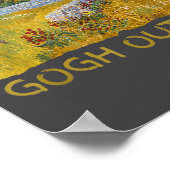 Funny Artist Gogh Outside Starry Night Insrational Poster (Ecke)