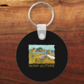 Funny Artist Gogh Outside Starry Night Insrational Schlüsselanhänger (Vorderseite)