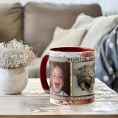 Funny Artistic Blue Brown Niedliches Foto Tasse