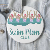 Funny Artistic Synchro Schwimmer Mama schwimmen Button (Beispiel)