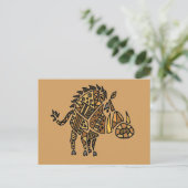 Funny Artistic Warthouse Abstrakte Kunst Postkarte (Stehend Vorderseite)