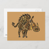 Funny Artistic Warthouse Abstrakte Kunst Postkarte (Vorne/Hinten)