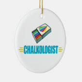 Funny Artist's Chalk Keramikornament (Rechts)