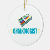 Funny Artist's Chalk Keramikornament (Links)