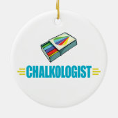 Funny Artist's Chalk Keramikornament (Hinten)
