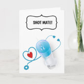 Funny Arzt Krankenschwester Gratulationen Injektio Karte (Vorderseite)