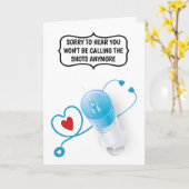 Funny Arzt Krankenschwester Ruhestand Abschiedsspr Karte (Gelbe Blume)