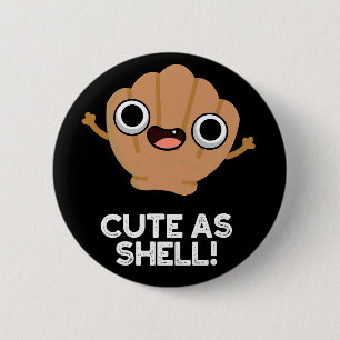 Funny As Muscheln Funny Seashell Pub Dark BG Button