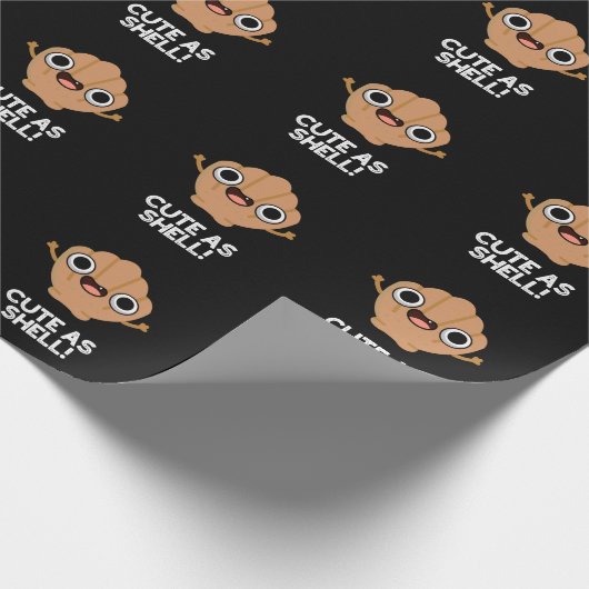 Funny As Muscheln Funny Seashell Pub Dark BG Geschenkpapier (Ecke)