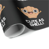 Funny As Muscheln Funny Seashell Pub Dark BG Geschenkpapier (Rolleneckpunkt)
