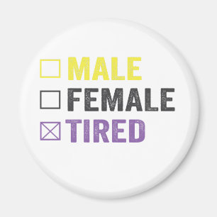 Funny Asexual Transexual LGBT Prix non Binary Magnet