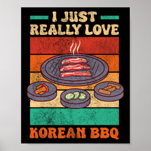 Funny Asian Feinschmecker - Koreanische Grillen Poster