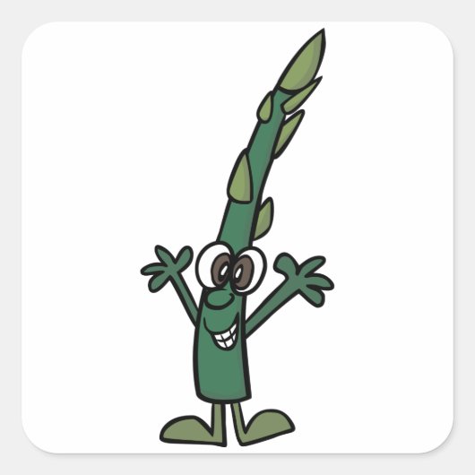 Funny Asparagus Stickers (Vorderseite)