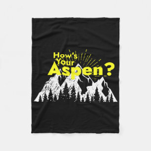 Funny Aspen Colorado Ski Skifahren Wie ist dein As Fleecedecke