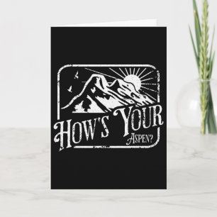 Funny Aspen Colorado Ski Skifahren Wie ist dein As Karte