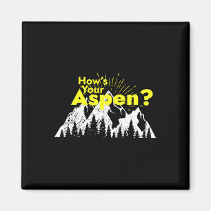 Funny Aspen Colorado Ski Skifahren Wie ist dein As Magnet