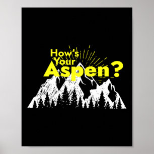 Funny Aspen Colorado Ski Skifahren Wie ist dein As Poster