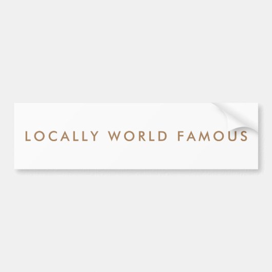 Funny Aspiration Minimalistisch Moderne Namplate Autoaufkleber (Vorne)