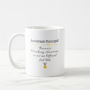 Funny Assistant Principal Job Title Coffee Tasse