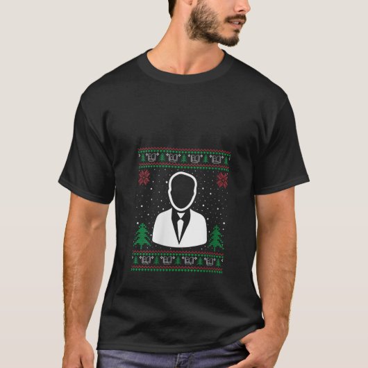 Funny Assistant Principal Weihnachtsmannmütze Ugly T-Shirt (Vorderseite)
