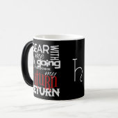 Funny Astrologie Verwandlungstasse (Vorderseite Links)