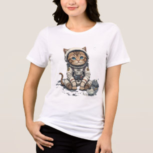 "Funny Astronaut Cat T - Shirt - Niedliche Weltrau
