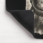 Funny Astronaut Cat Take Selfie Space Kitten Lov Mousepad (Ecke)