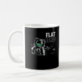Funny Astronaut Flat Earth Conspiracy Theory Spaß Kaffeetasse (Links)