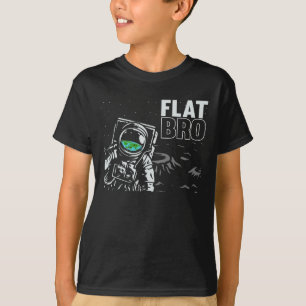 Funny Astronaut Flat Earth Conspiracy Theory Spaß T-Shirt