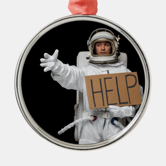Funny Astronaut Ornament (Vorne)