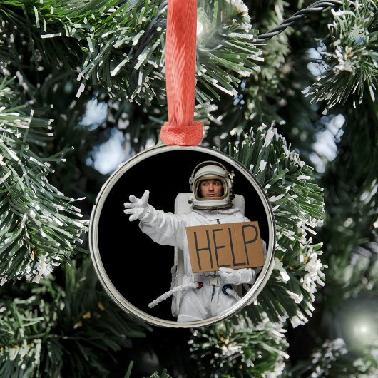 Funny Astronaut Ornament Aus Metall