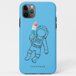 Funny Astronaut Outerspace Rocket Name - Blau Case-Mate iPhone Hülle