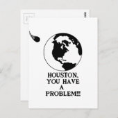 Funny Astronaut Postkarte (Vorne/Hinten)