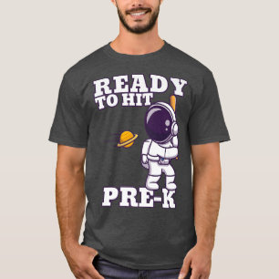 Funny Astronaut Prek Baseball Erster Tag der Preki T-Shirt