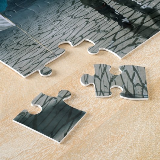 Funny Astronaut Space Maltese Dog Jigsaw Puzzle (Seite)