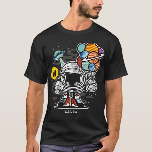 Funny Astronaut T-Shirt (Vorderseite)