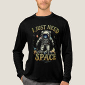 Funny Astronaut Tri-Blend Shirt (Vorderseite)
