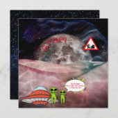 Funny Astronomie Weihnachten Außerirdischen Cartoo (Vorne/Hinten)